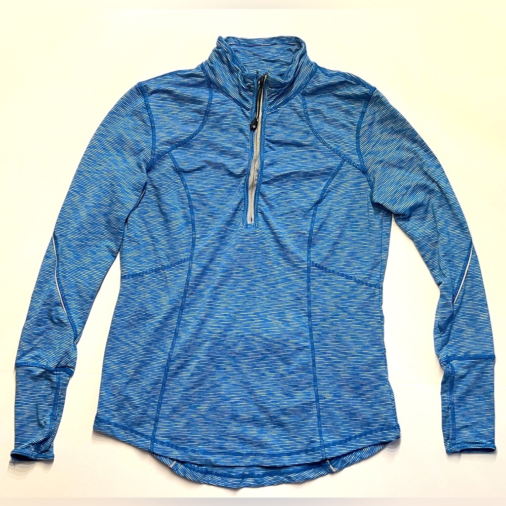 Tangerine Ladies Medium 1/4 Quarter Zip Pullover Running Athletic Long Sleeve